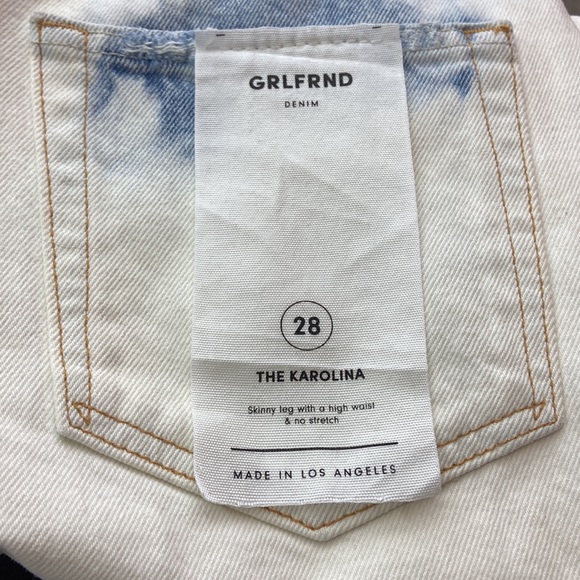 NWT GRLFRND Karolina High-Rise Skinny Jean in maggie may size 28 - Picture 9 of 10